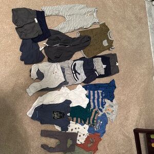 12 month baby boy summer clothing lot